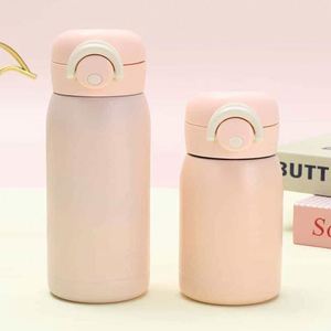 Stainless Steel Insulated Water Bottle Pop-Up Lid Portable Thermal Bottle <b>Large</b> Capacity Food Grade Travel Mug - Product Image 2