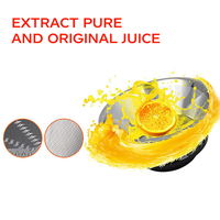 Automatische slowjuicer met brede opening en pulp-uitwerper, fruitsapcentrifuge, snijgereedschap
