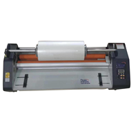 Machine à plastifier manuelle FM6580 à vitesse réglable, double face, à chaud et à froid, avec fonction inversée, pour formats A3/A4/A5/A6, pour pochettes de bureau