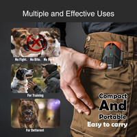 Nouvelle Arrivée Arrêter Les Aboiements Dispositif De Contrôle Ultrasonique Chien Aboiement Dissuasion LED Ultrasonique Chien Répulsif