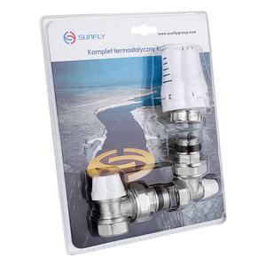 SUNFLY XF56803 Kits de vannes thermostatiques en laiton <span class=keywords><strong>Vanne</strong></span> de <span class=keywords><strong>radiateur</strong></span> <span class=keywords><strong>thermostatique</strong></span> intelligente en laiton - Product Image 1