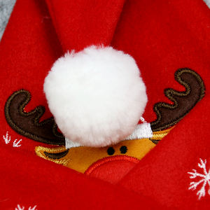 कस्टम कार्टून क्रिसमस कैप सांता क्लॉज़ टोपी रेनडियर स्नोमैन कढ़ाई सांता क्रिसमस टोपी थोक - Product Image 2