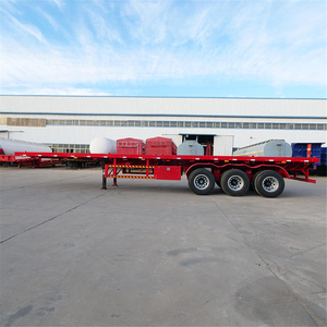 <span class=keywords><strong>Semi</strong></span>-remorque à plateau plat de <span class=keywords><strong>13</strong></span> mètres avec système de verrouillage par torsion pour la livraison logistique - Product Image 6