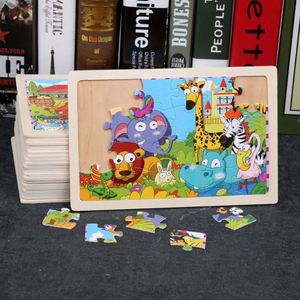 Puzzles en bois éducatifs sur le thème des animaux de contes de fées, 24 pièces, pour les enfants de 2 à 4 ans - Product Image 4