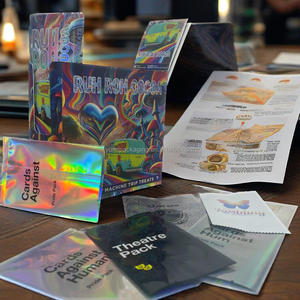 Custom Logo Small Foil Packaging Back Sealing Heat Seal Bag For Trading Game <strong>Cards</strong> With Custom Printing - Product Image 5