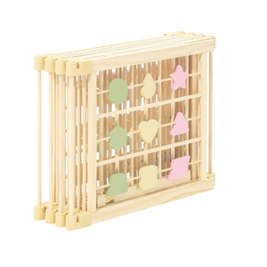Parc de jeu extérieur en bois coloré pour bébés et tout-petits, clôture de jeu pour enfants avec jouets - Product Image 4