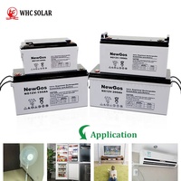Batterie rechargeable à cycle profond agm gel 12v 24v 100ah 150ah 200ah 250ah 300ah 400ah batteries au plomb ups