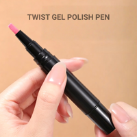 Miss gooey Stylo de vernis gel UV Twist pour nail art DIY, gel œil de chat semi-transparent, couleurs variées, 3ml 5ml, avec étiquette personnalisée