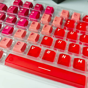 Teclas Transparentes Dark Alien para PC, Material PBT, Sublimación Térmica, Tamaño Completo para Teclado Mecánico, Inglés - Product Image 5