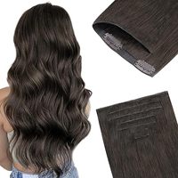 Extensions de cheveux à clipser 100% cheveux humains vierges russes, tissage à la machine