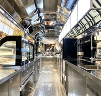 Remorque alimentaire sur mesure en acier inoxydable CE COC, remorque de restauration rapide, chariot de restauration rapide, café, hot-dogs, hamburgers, glaces, jus