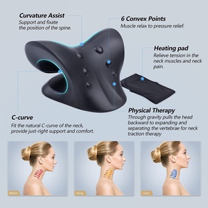 Oreiller de massage du cou à usage domestique avec compression thermique, appareil de massage du cou pour le fitness - Product Image 2