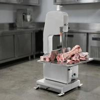Trancheuse à viande verticale commerciale, machine à scier les os, épaisseur réglable, lame en acier inoxydable pour la transformation du bœuf