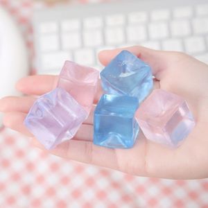 <b>Squishy</b> Ice Cubes Clear Jelly Wax Fidget Toy For Stress Relief Unisex 8 To 13 Years Plastic Silicone Material - Product Image 3