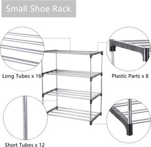 Wholesale 7-Layer Metal <b>Shoe</b> Rack With Dustproof Cover <b>Shoe</b> Storage Rack <b>Shoe</b> Rack Stand for Closet,Entryway,Living Room - Product Image 4