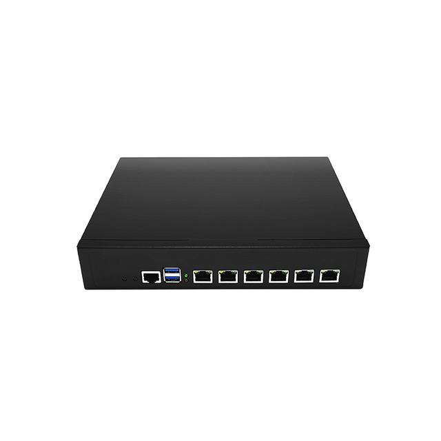 6 Lan 2.5G Ports Mini PC Barebone Intel N97 Processor DDR5 RAM Msata SSD Router Support 1U Rack Mount Pfsense Firewall