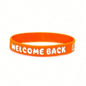 Pulsera de Silicona con Cinta Roja y Logotipo Personalizado, Pulsera de Goma para la Prevención del VIH, Concienciación sobre la Salud, Campañas Corporativas y Promocionales - Product Image 1