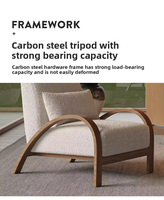 Fauteuil inclinable en velours de style vintage, en bois massif, haut de gamme, tendance, durable, pour hôtel, maison d'hôtes, café, style Wabi-sabi, rétro, décontracté