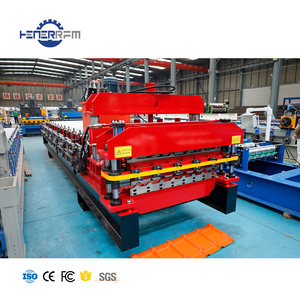 Tự động ibr tấm và Q ngói tráng men hai lớp màu tráng thép tấm cuộn hình thành máy - Product Image 3