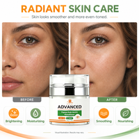 Crème Visage 50g Papaye Acide Kojique Glutathion en Pot Pompe Hydratation Quotidienne Éclat Peau Douce et Confortable Soin du Teint