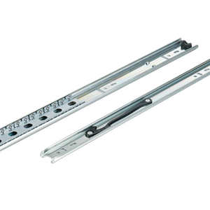 Correderas telescópicas de 3 pliegues de 45 mm de cierre suave para trabajo pesado, con rodamientos de bolas, de acero laminado en frío, para cocina y dormitorio, de producción de fábrica. - Product Image 1