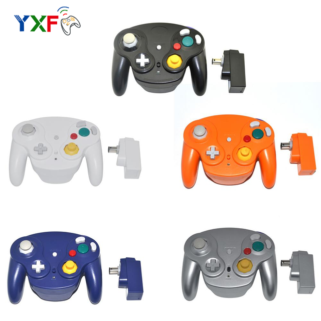 5 Colors for GameCube NGC Wireless Joystick Game Controller Vibration Motor Six-axis Gyroscope Ergonomic Design for