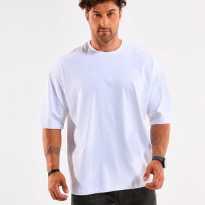 เสื้อยืดคอกลมทรงโอเวอร์ไซส์ ผ้าคอตตอน 100% คุณภาพสูง พิมพ์ลายสกรีน หนัก 230 แกรม แบบเรียบ  สำหรับผู้ชาย - Product Image 1