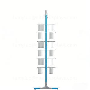 Support d'affichage pour magasin de téléphones portables, étagère en métal au sol avec crochets coulissants pour étuis de téléphone, protections d'écran, câbles, accessoires - Product Image 4