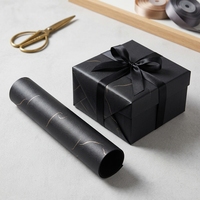 Papier Spécial Écologique SY avec Pulpe de Bois et Matière Vierge, Revêtement Noir Simple Face pour Impression Numérique sur Boîte Cadeau