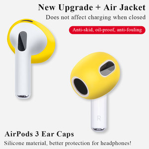 <span class=keywords><strong>1</strong></span> paire de capuchons de protection d'oreille en silicone souple couleur bonbon pour Apple <span class=keywords><strong>Airpods</strong></span> 3 <span class=keywords><strong>2021</strong></span>/3ème génération mince et résistant aux rayures - Product Image 2