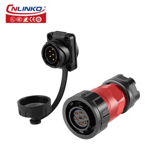 CNLINKO electrical connector manufacturer 7 pin waterproof bulkhead electrical connector ip67 wire plug