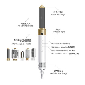 C61 Multi Styler 5 en 1 Brosse à air chaud avec moteur sans balais, chauffe rapidement pour cheveux secs et humides, bouclage et lissage - Product Image 4