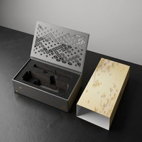 Caja de Regalo Rígida con Impresión Personalizada Ecológica, con Estampado en Relieve Dorado y Tapa Interior Cortada con Láser, Caja de Embalaje Personalizada para Regalos