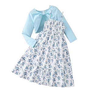 8-12 anni di <span class=keywords><strong>abbigliamento</strong></span> estivo da ragazza colori pieghettato abiti da ragazza Casual bambini adolescenti e ragazze - Product Image 5