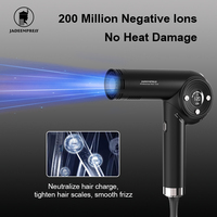 Sèche-cheveux professionnel ionique haute vitesse BLDC 1800W, 4 vitesses, diffuseur pliable, air chaud/froid, 200 millions d'ions négatifs