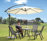 Parapluie pour table extérieure, résistant, de jardin, patio, portable, à vendre, banane, mobilier de plage, 2.7m, 9 pieds