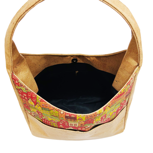 <span class=keywords><strong>Sac</strong></span> à Main et <span class=keywords><strong>Sac</strong></span> à Épaule <span class=keywords><strong>en</strong></span> Liège Patchwork Personnalisé Coloré Artistique Design Éco-responsable pour Femmes - Product Image 4