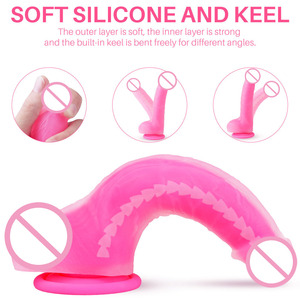 Gros Silicone Énorme Sexe Réaliste Mâle Gode Gros Cristal Gode Pour Les Femmes Naturel - Product Image 3