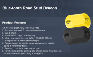 Внутренний наружный голубой зуб-40 ℃ ~ 85 ℃ IP68 5-летний аккумулятор Маяк BLE5.0 взрывозащищенный Ibeacons для промышленной/умной парковки - Product Image 4