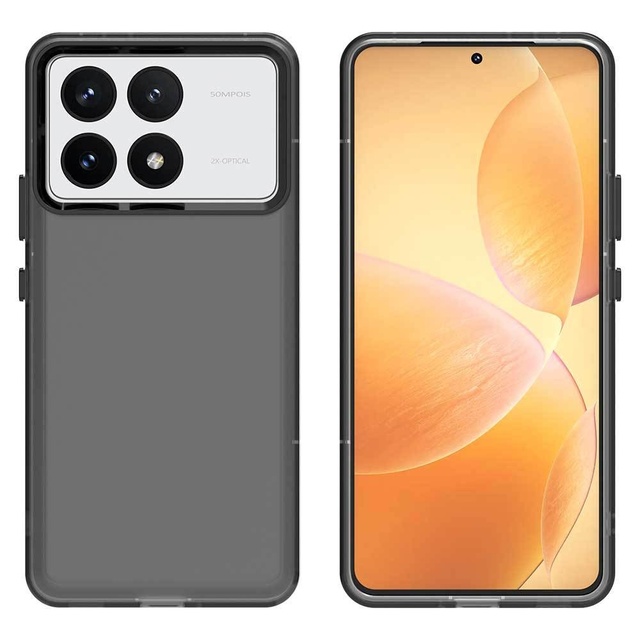 Luxury Matte Finish Skin Feel Anti-Fall Soft Shockproof Mobile Phone Case Protective Cover for Xiaomi Poco F6 Pro