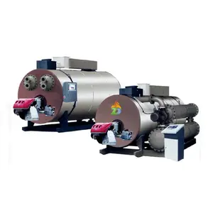 Zhongde Auto Feed Oil Fired Gas Fired Pressureless Indirect Heating Hot Water Boiler with Germany Made Modulating Burner