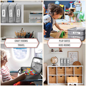 Toptan çok renkli seçenekler oyuncak depolama organizatör çocuklar için saklama torbaları ile oyuncak fermuar - Product Image 4