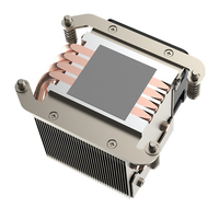 Radiateur de serveur CPU Coolserver CS-AM5-2UR64 AM5, 4 caloducs, 2U, 4 broches, silencieux, 34,50 CFM, cuivre, aluminium, deux roulements à billes, TDP 160W