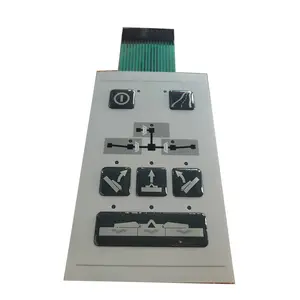 Interruptor de membrana do domo do metal do protótipo personalizado para painel industrial do controle da membrana