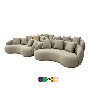 <span class=keywords><strong>Muebles</strong></span> de Diseño Jingchuang Estilo Italiano de Lujo Ligero, Sofá Banana con Forma Especial para Sala de Estar, Salón de Belleza, Tienda de Ropa - Product Image 1