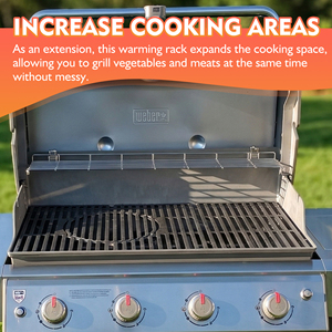 Grille de maintien au chaud en acier inoxydable de 26, 32 et 24,9 pouces pour <span class=keywords><strong>barbecue</strong></span> <span class=keywords><strong>Weber</strong></span> Genesis 66045 pour cuisson/extérieur/<span class=keywords><strong>barbecue</strong></span> - Product Image 4