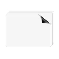 Tableau blanc magnétique personnalisé pour réfrigérateur, tableau blanc magnétique pour réfrigérateur, feuille d'écriture vierge, calendrier, décoration murale, planificateur
