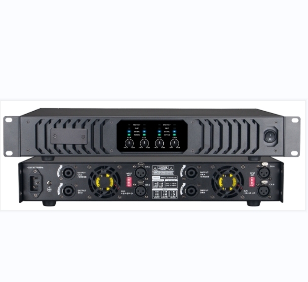 XTUGA Hot Sales AX-4600 1.5U 2/4 Channel Professional High Power Amplifier 600W*4 Sound Stereo Amplifiers DJ Speaker Amplifier