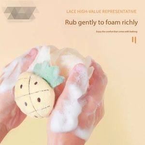 Bola de Baño Creativa Moderna con Forma de Flor, Linda Bola de Baño de Espuma PE para Exfoliación, Diseño Colgante - Product Image 5