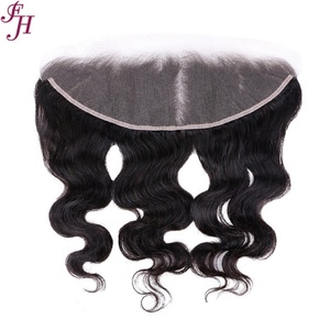 Extensions de cheveux humains brésiliens 100 % naturels non traités, blond 613, avec closure frontale en dentelle HD 13x4 - Product Image 2